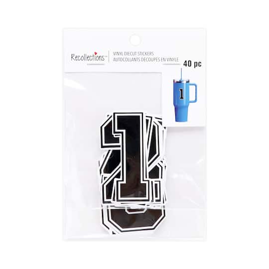 Black Numbers Vinyl Stickers by Recollections™